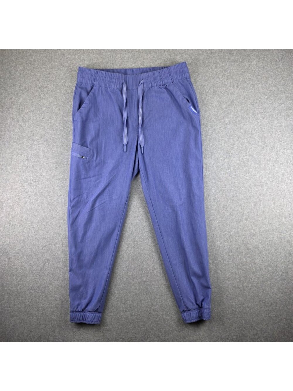 Ariat Scrub Jogger Pants Womens L Purple Stretch Drawstring Elastic Medical